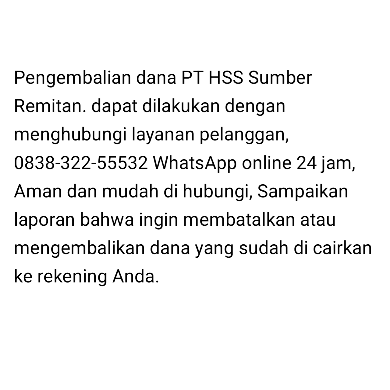 Simak! Cara Mengembalikan Dana Hss Sumber Remitan PT